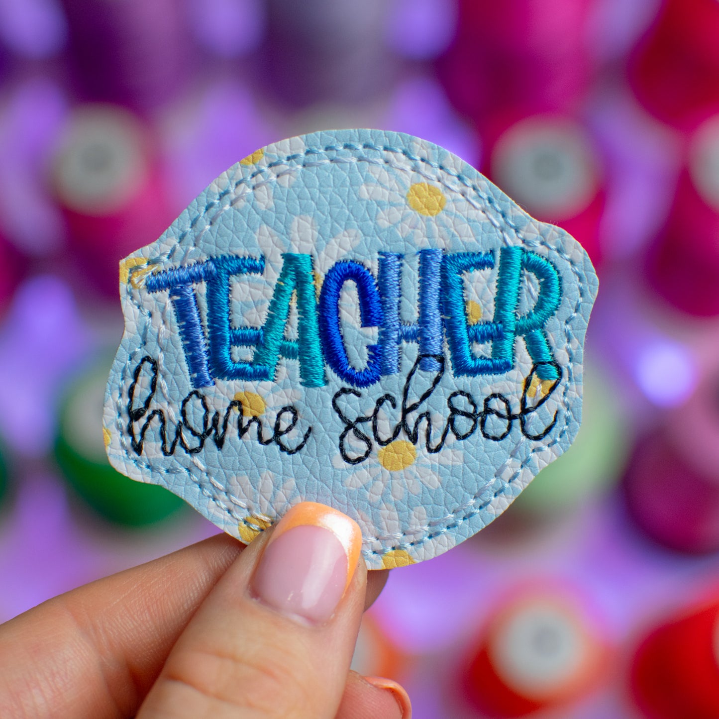 Home School Teacher Feltie Embroidery Design