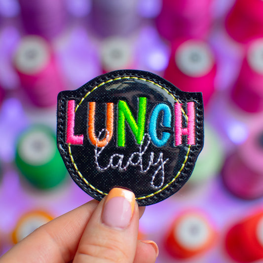 Lunch Lady Feltie Embroidery Design