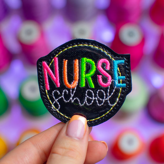 School Nurse Feltie Embroidery Design