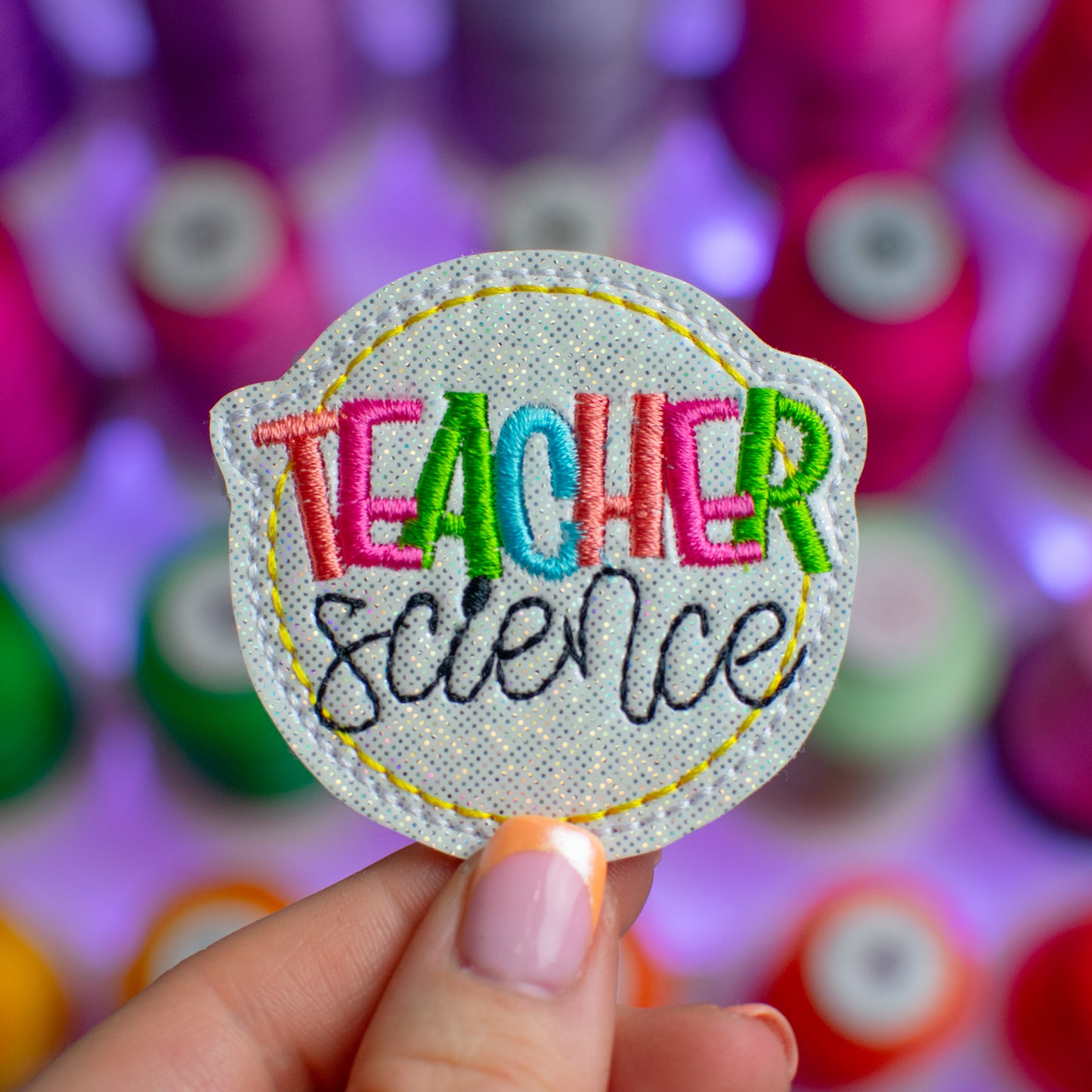 Science Teacher Feltie Embroidery Design