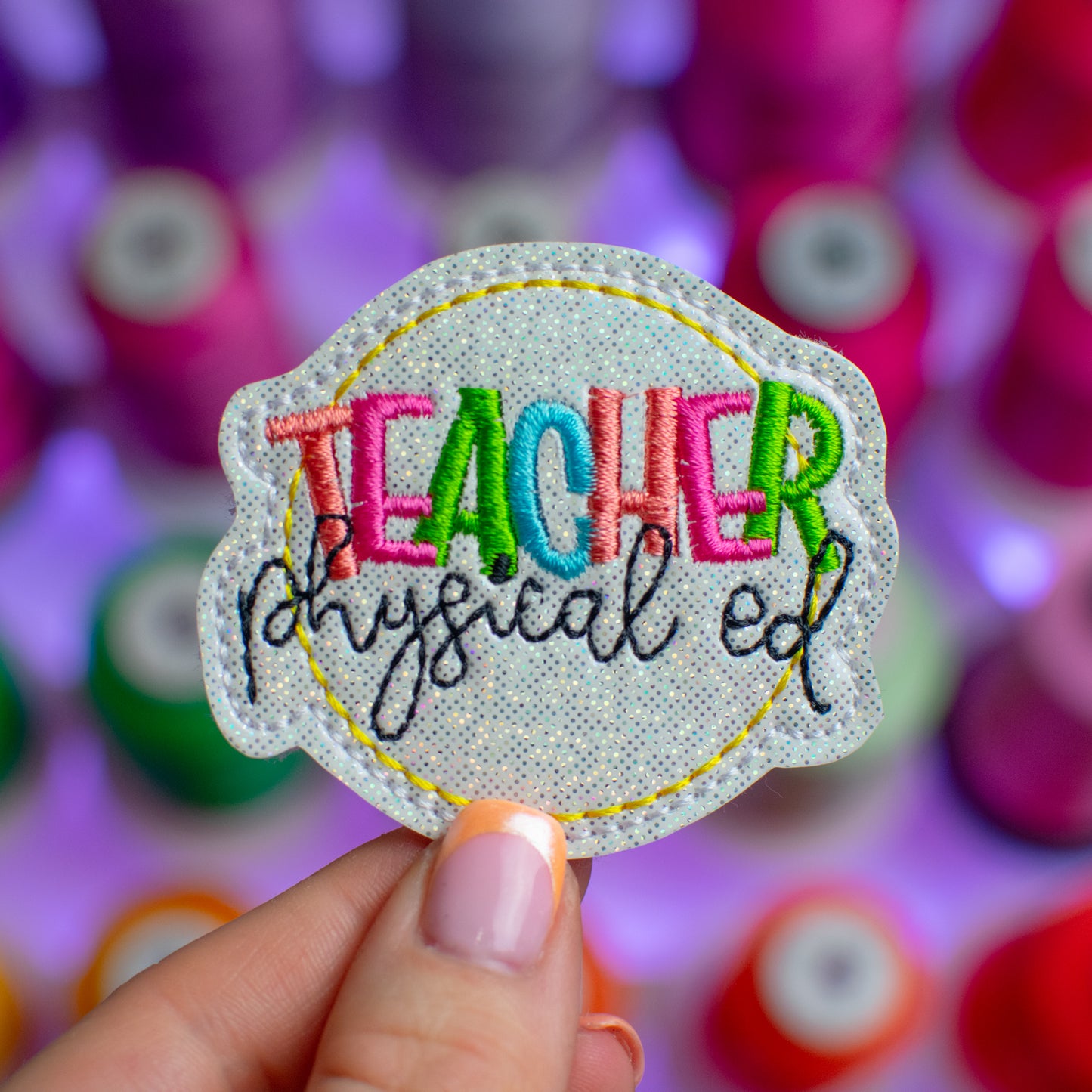 Physical Ed Teacher Feltie Embroidery Design