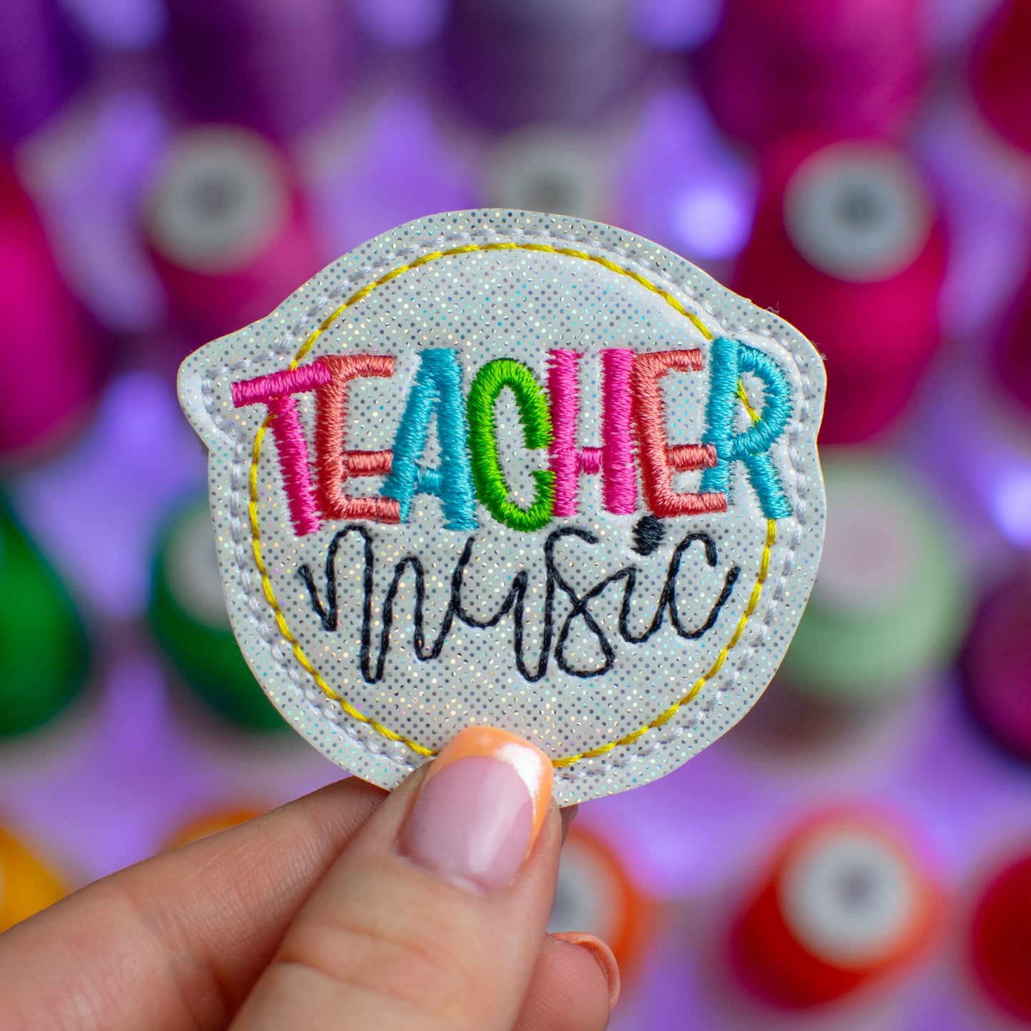 Music Teacher Feltie Embroidery Design