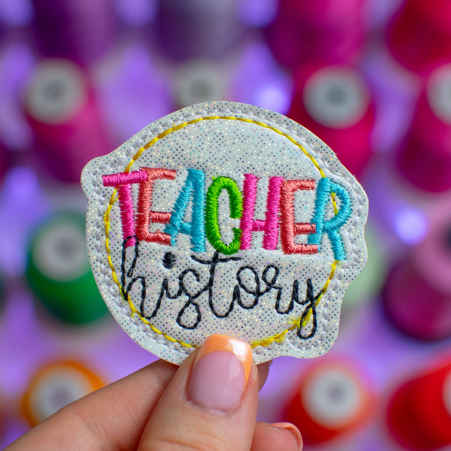 History Teacher Feltie Embroidery Design