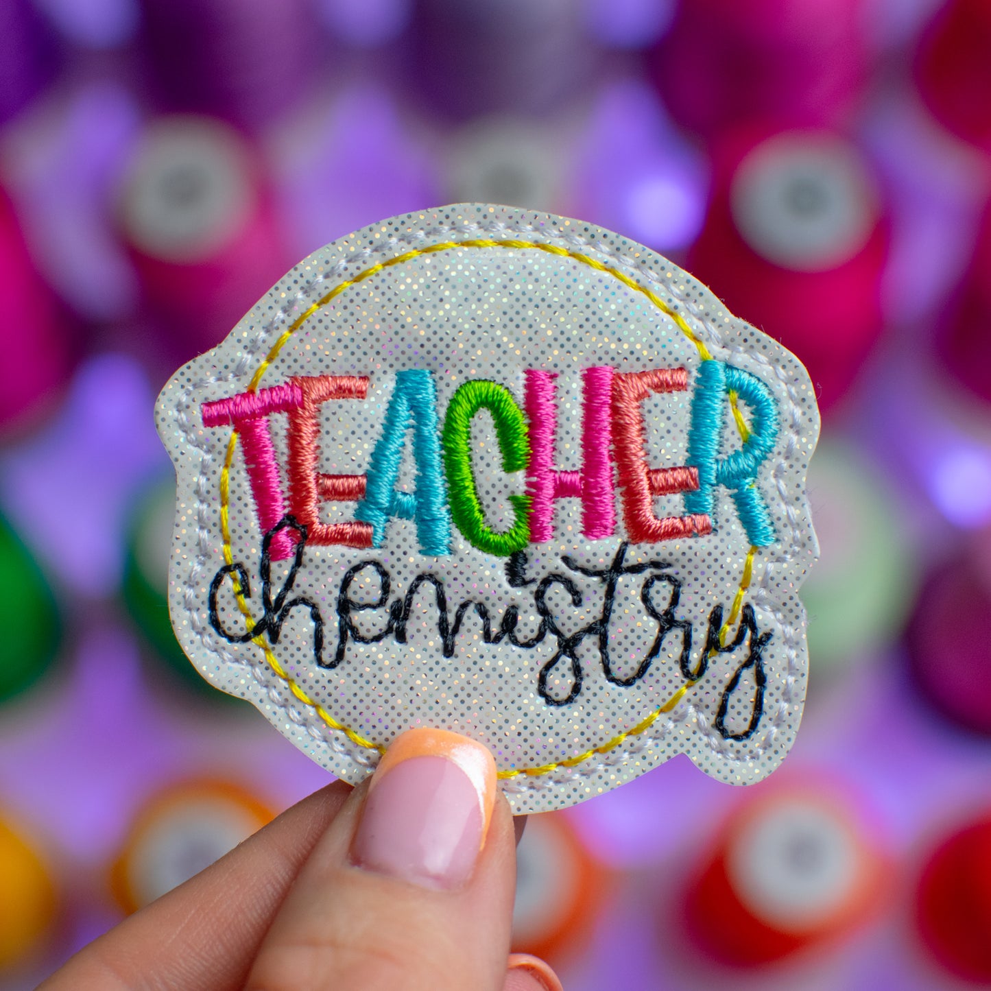 Chemistry Teacher Feltie Embroidery Design