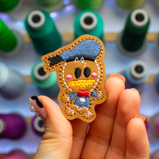 Gingerbread Duck Feltie Embroidery Design