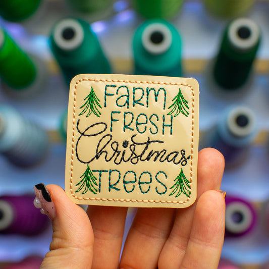 Farm Fresh Christmas Trees Fetlie Embroidery Design