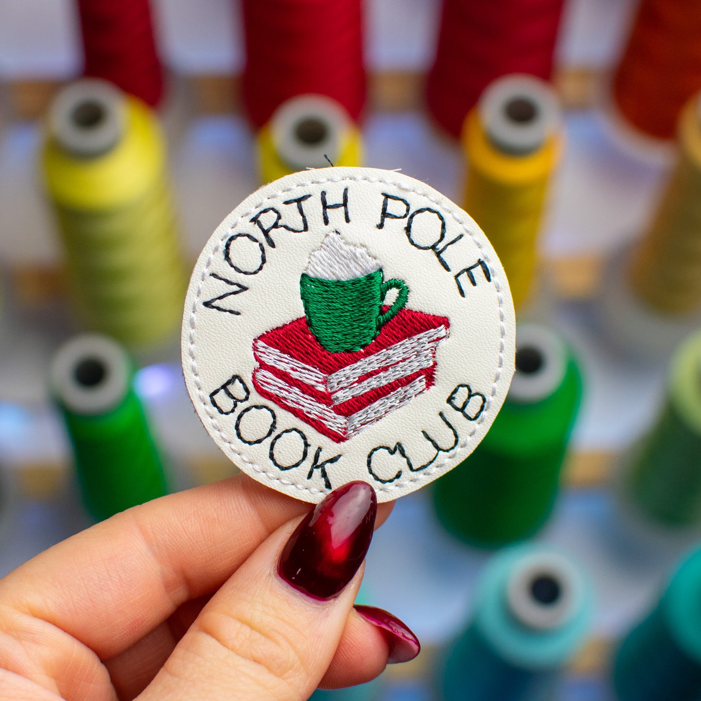 North Pole Book Club Feltie Embroidery Design