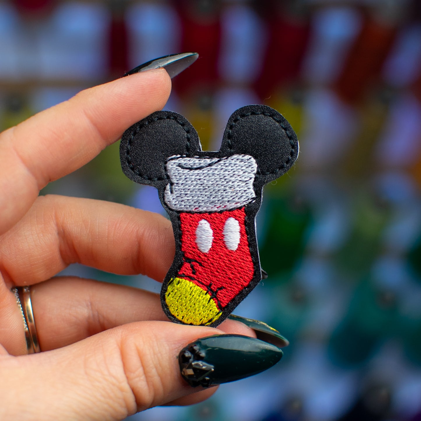 Mouse Stocking Feltie Embroidery Design