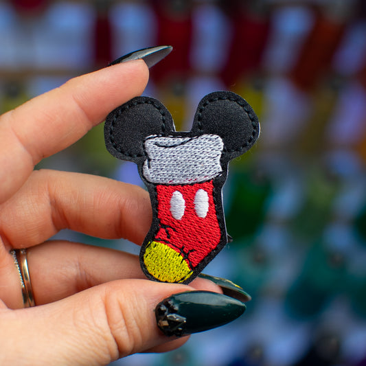 Mouse Stocking Feltie Embroidery Design