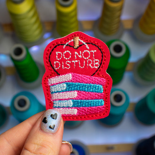 Do Not Disturb Feltie Embroidery Design