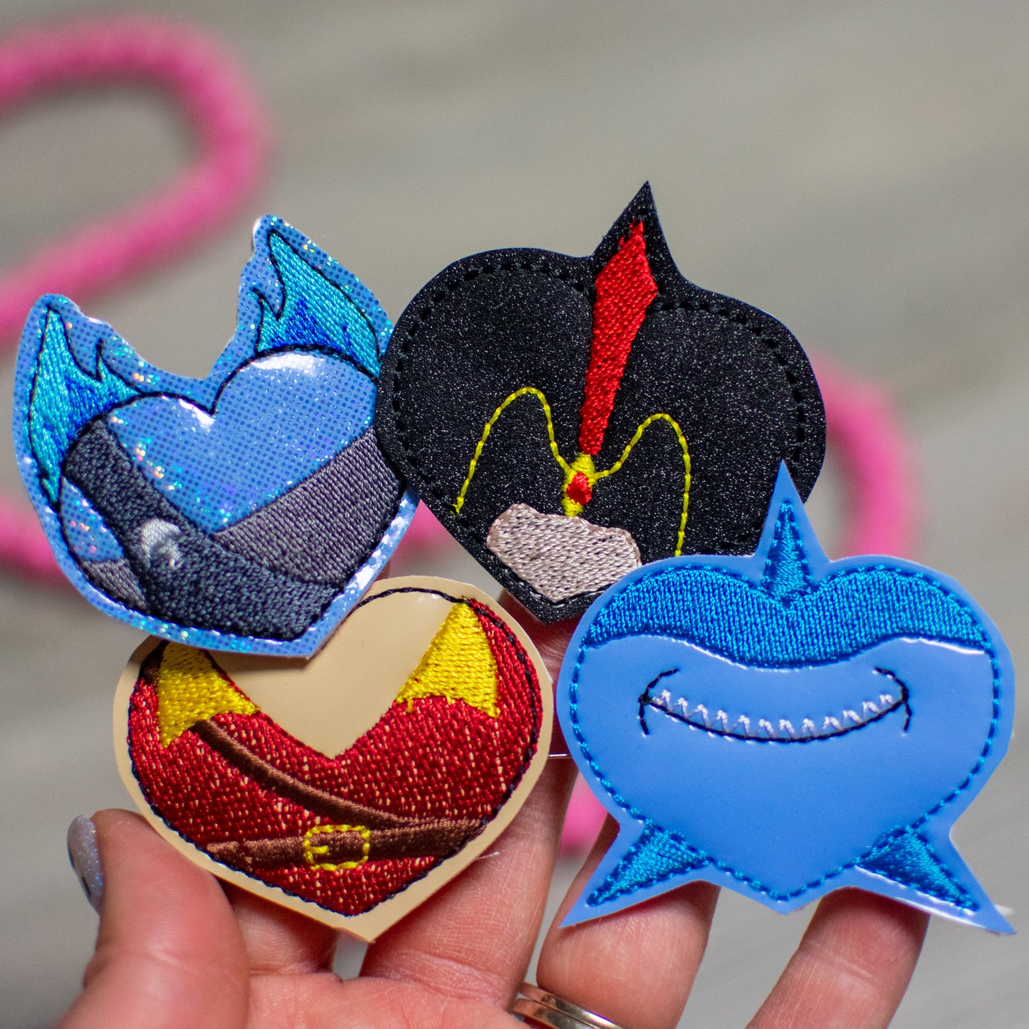 Villain Hearts Felties