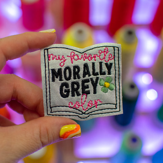 Favorite Color Morally Grey Feltie Embroidery Design