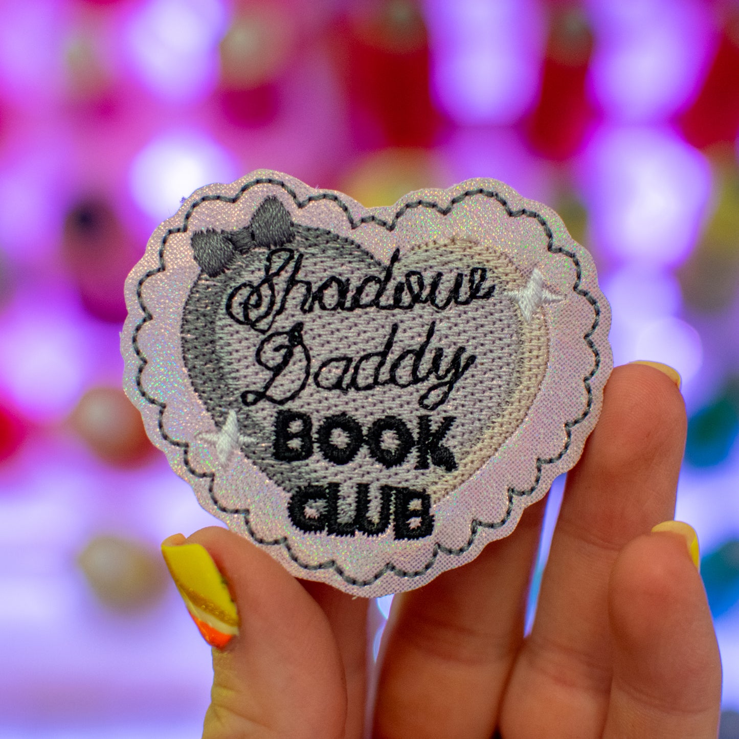 Shadow Daddy Book Club Feltie Embroidery Design
