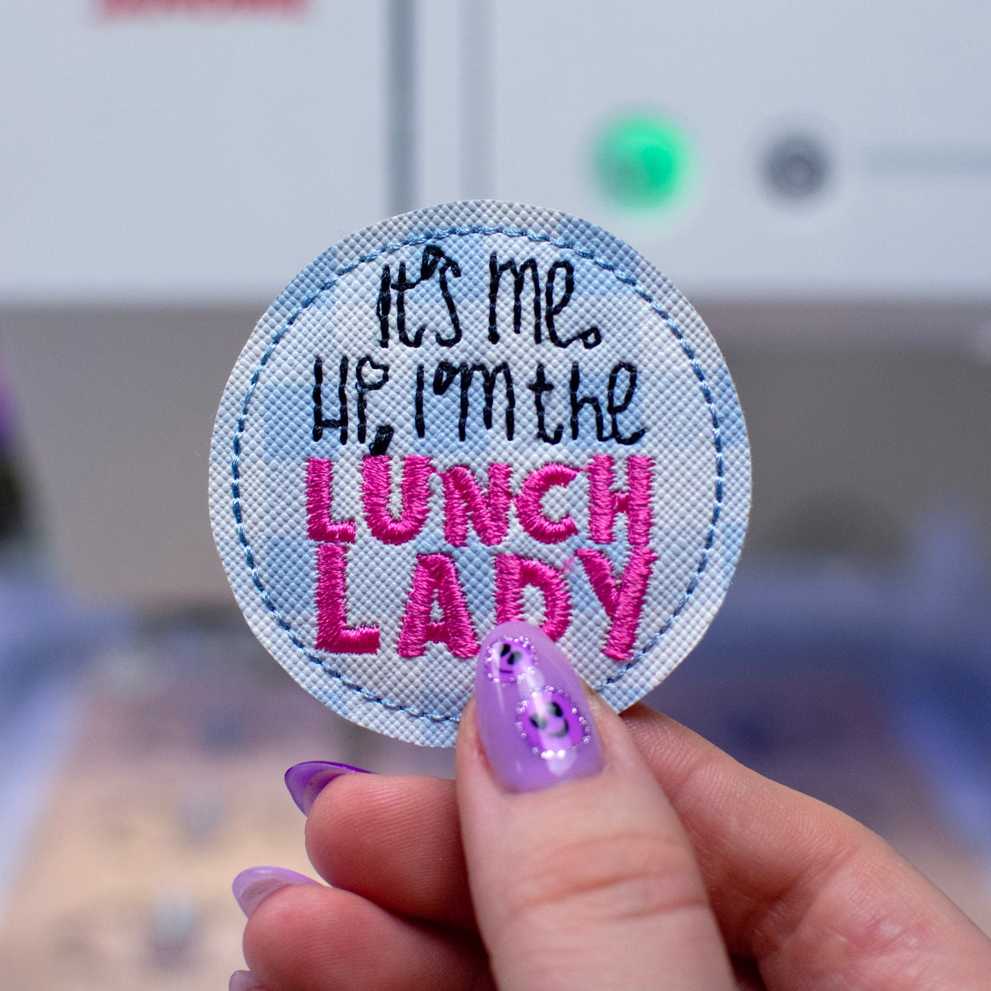 I'm the Lunch Lady, It's Me Feltie Embroidery Design