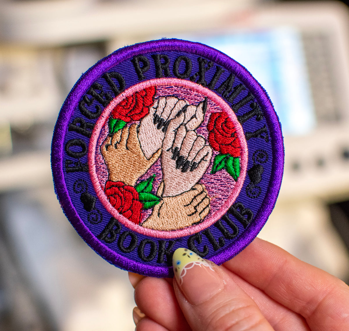 Forced Proximity Book Club Patch Embroidery Design