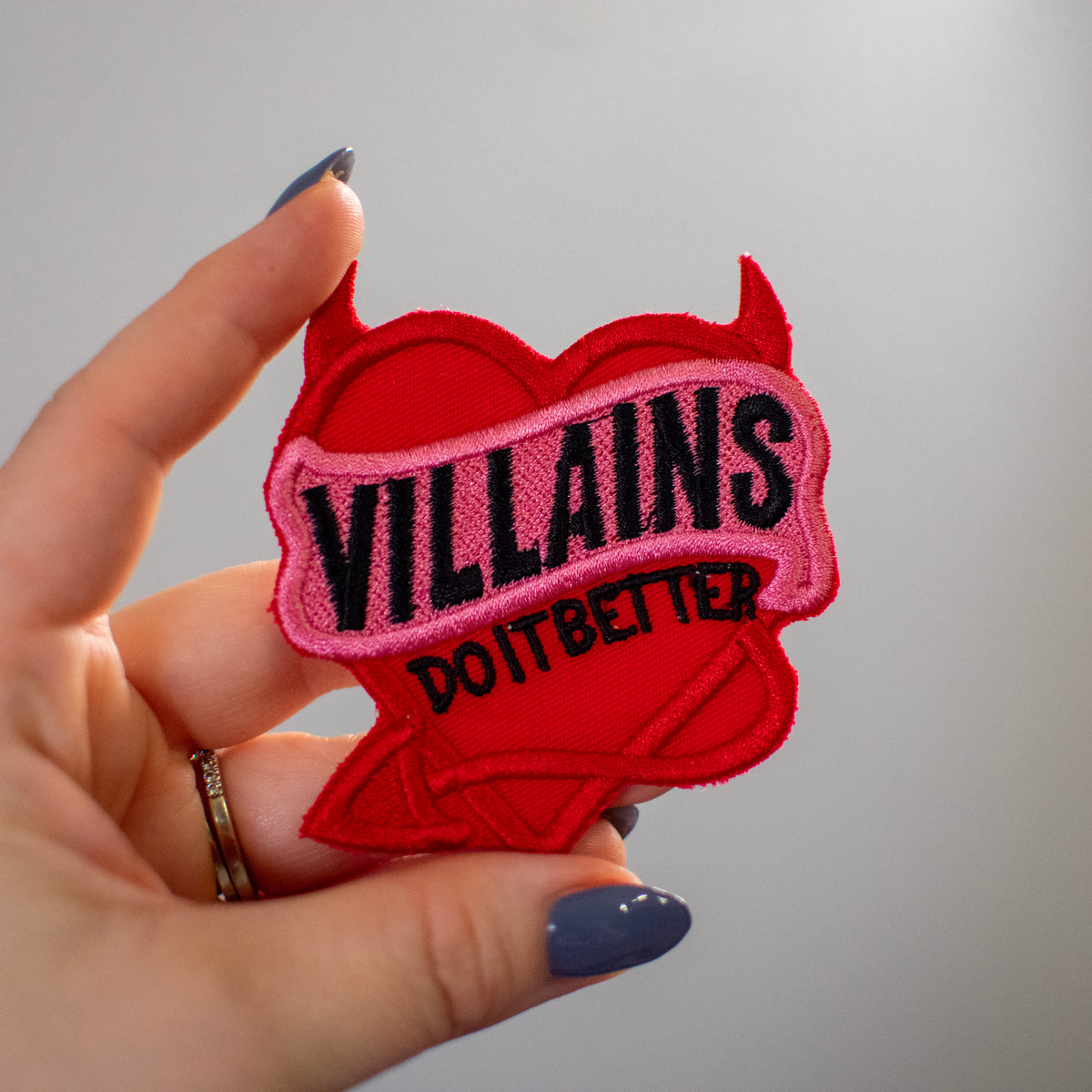 Villains Do it Better Patch Embroidery Design