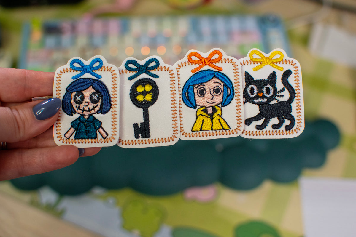 Button Girl Frame Feltie Bundle