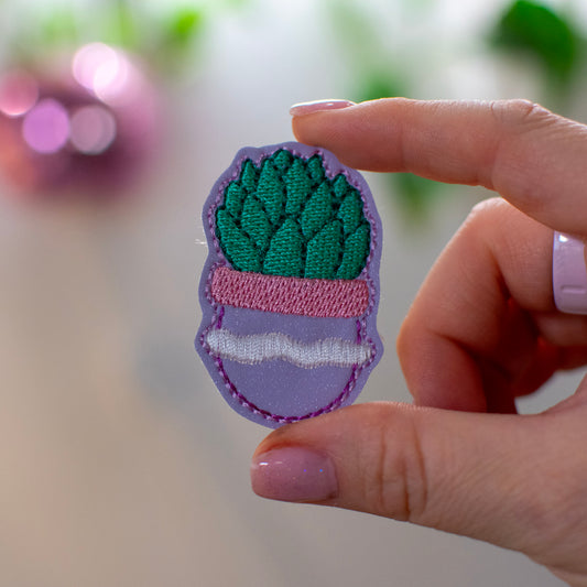 Daisy Planter Pot Feltie Embroidery Design