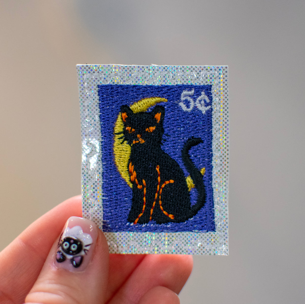 Cat Stamp Feltie Embroidery Design