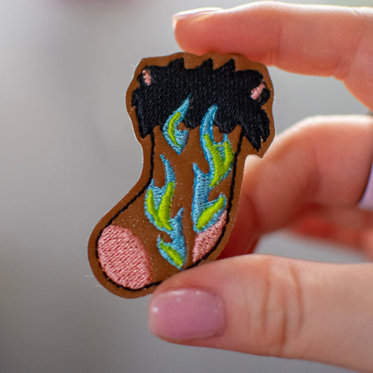Lion Stocking Feltie Embroidery Design