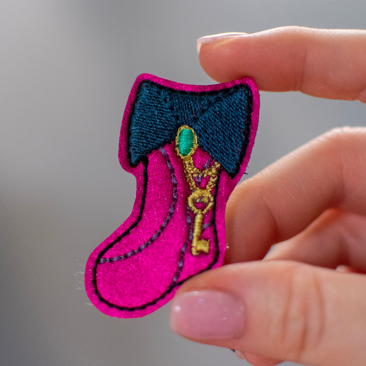 StepMom Stocking Feltie Embroidery Design