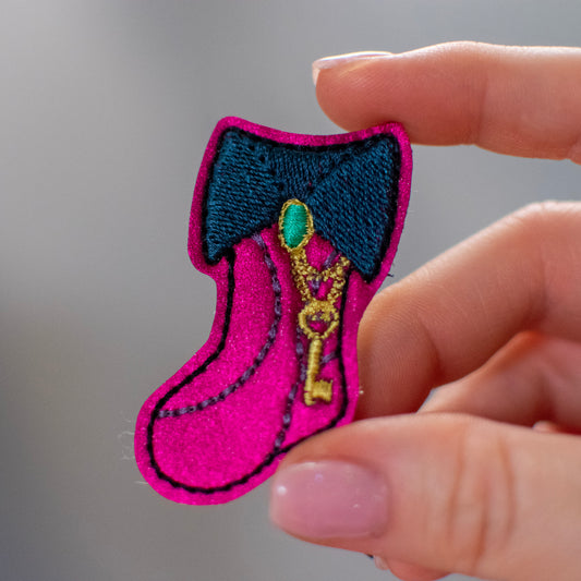 StepMom Stocking Feltie Embroidery Design