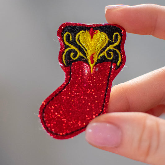 Vizier Stocking Feltie Embroidery Design