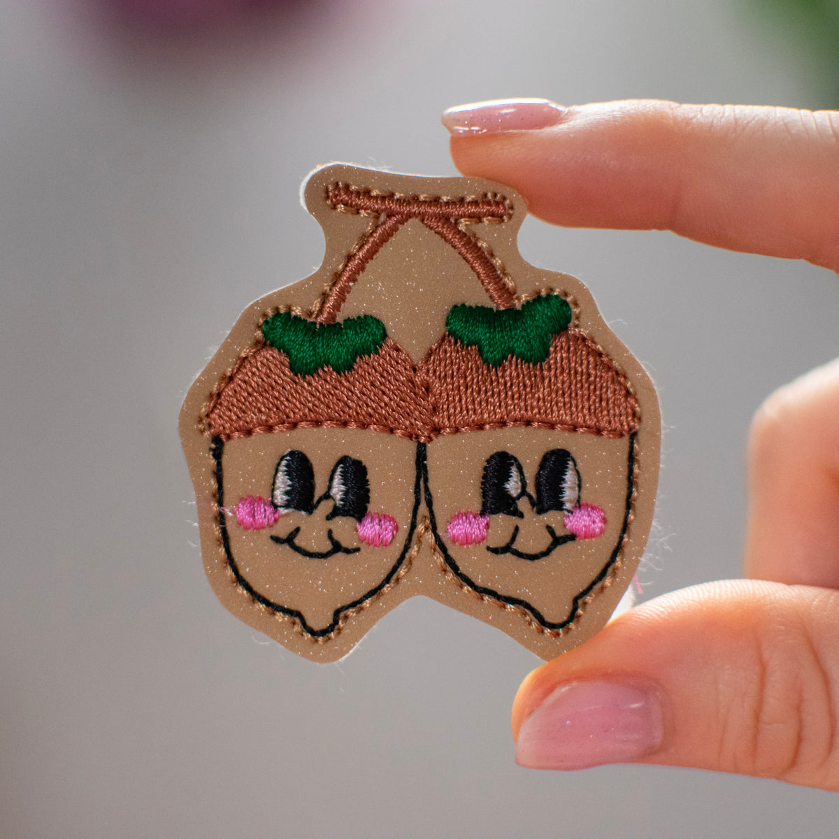 Cute Acrons Feltie Embroidery Design