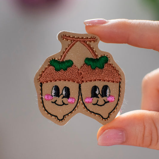 Cute Acrons Feltie Embroidery Design