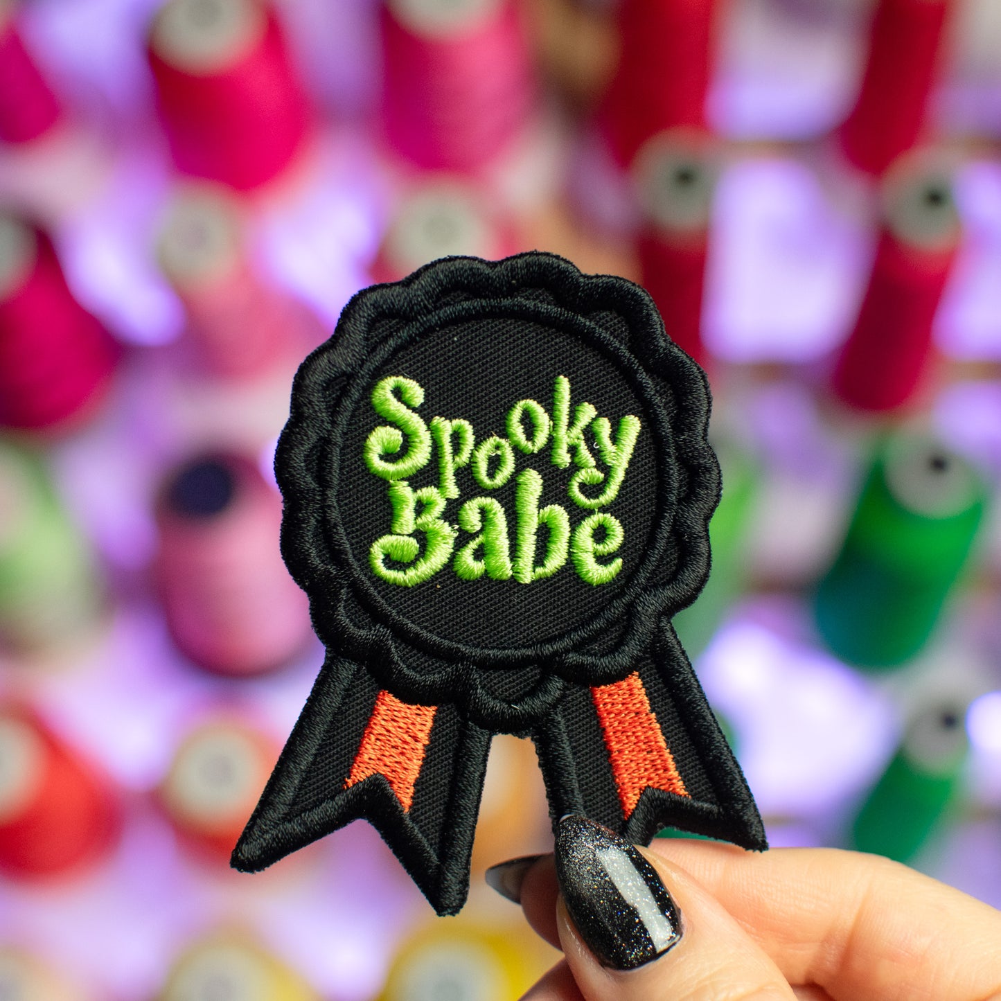 Spooky Babe Award Patch Embroidery Design