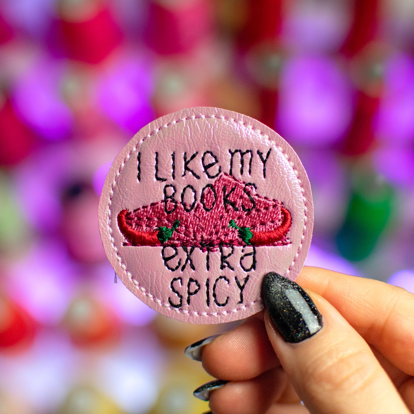 Extra Spicy Books Feltie Embroidery Design