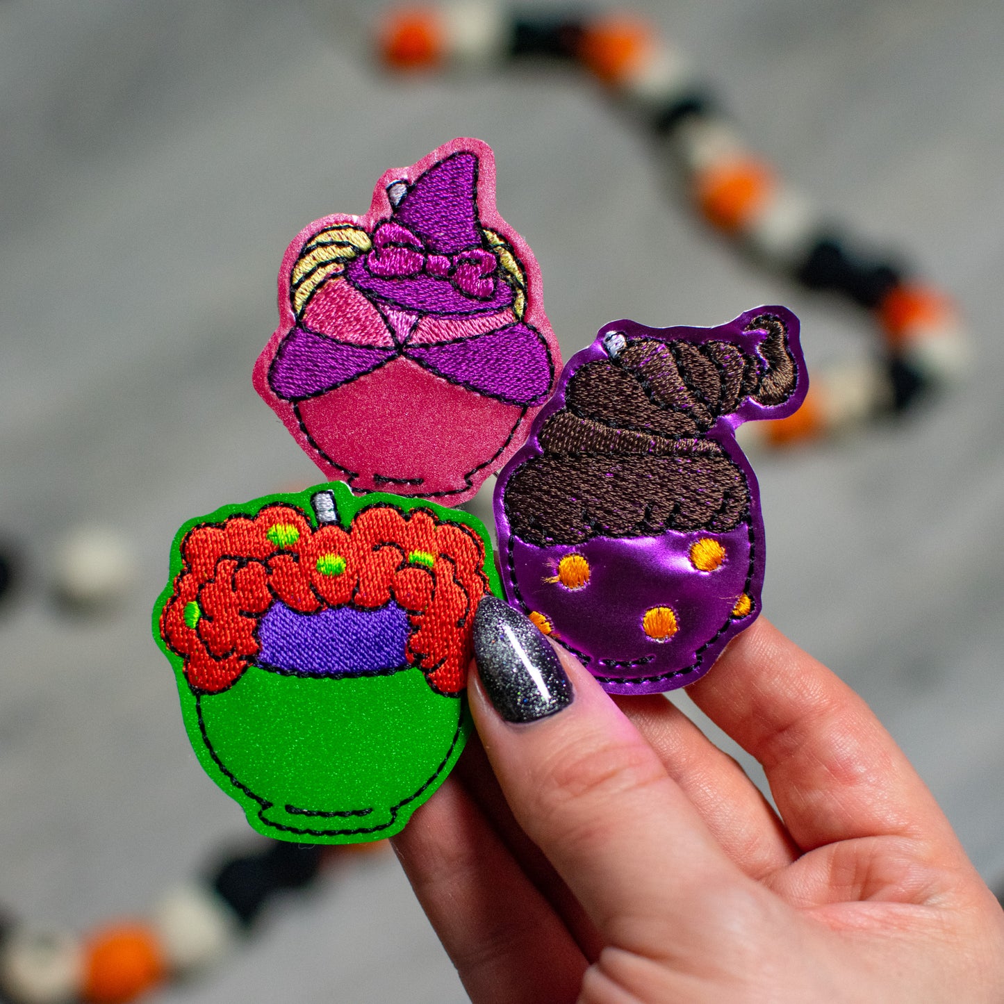 Candy Apple Witches Felties