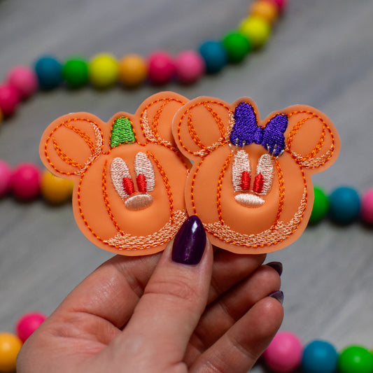 Retro Mouse Pumpkin Felties