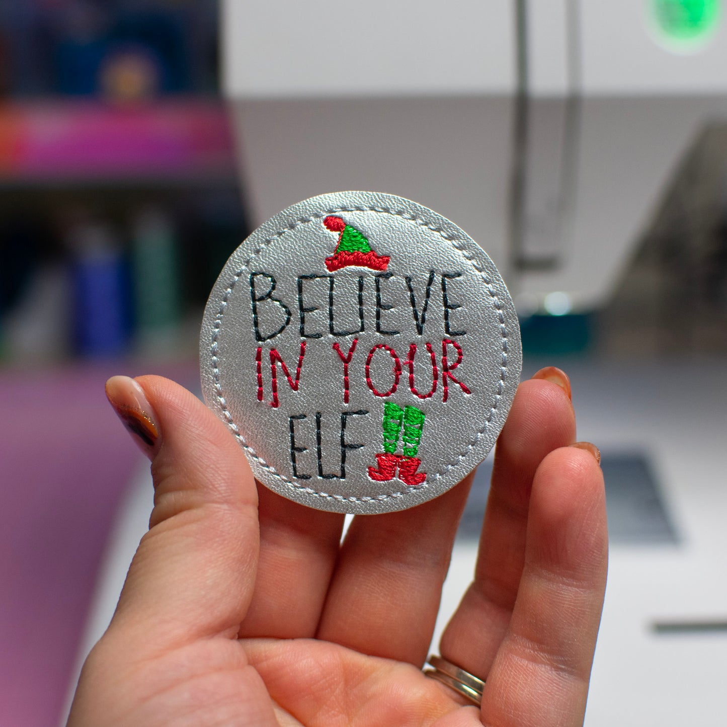 Believe in Your Elf Feltie Embroidery Design