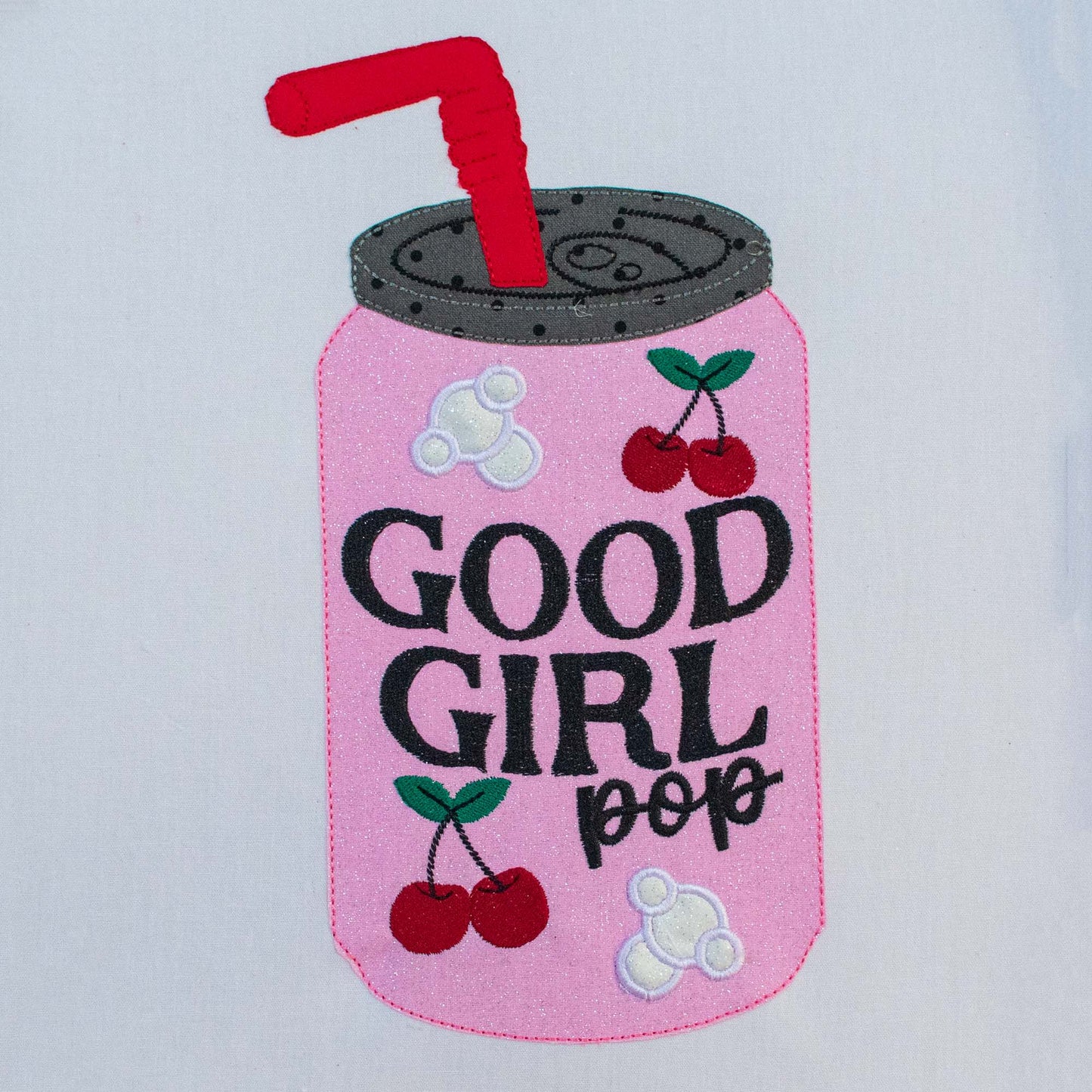 Good Girl Pop Applique Embroidery Design