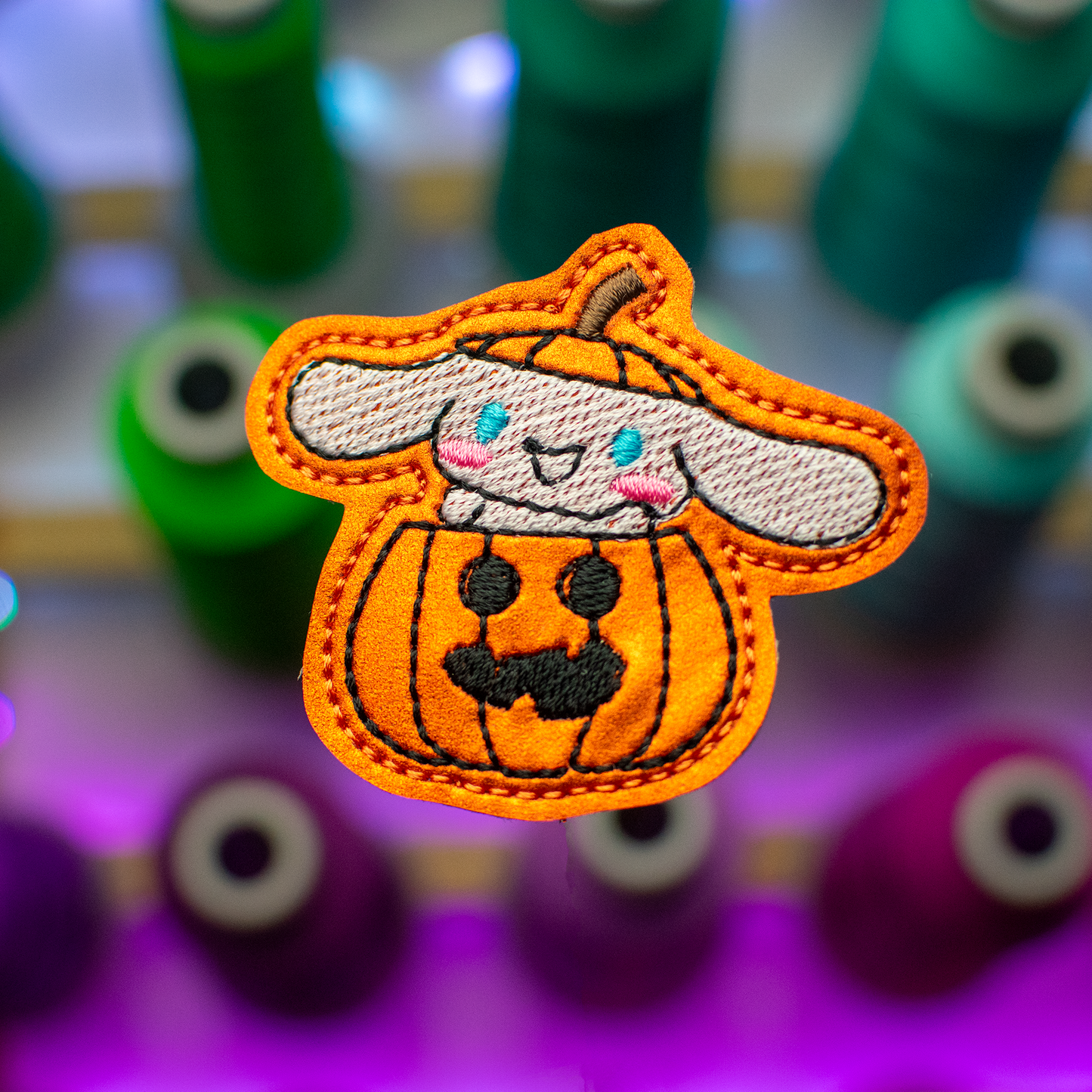 Pumpkin Pup Feltie Embroidery Design