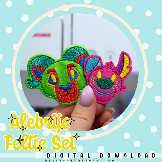 Alebrije Embroidery Design Set