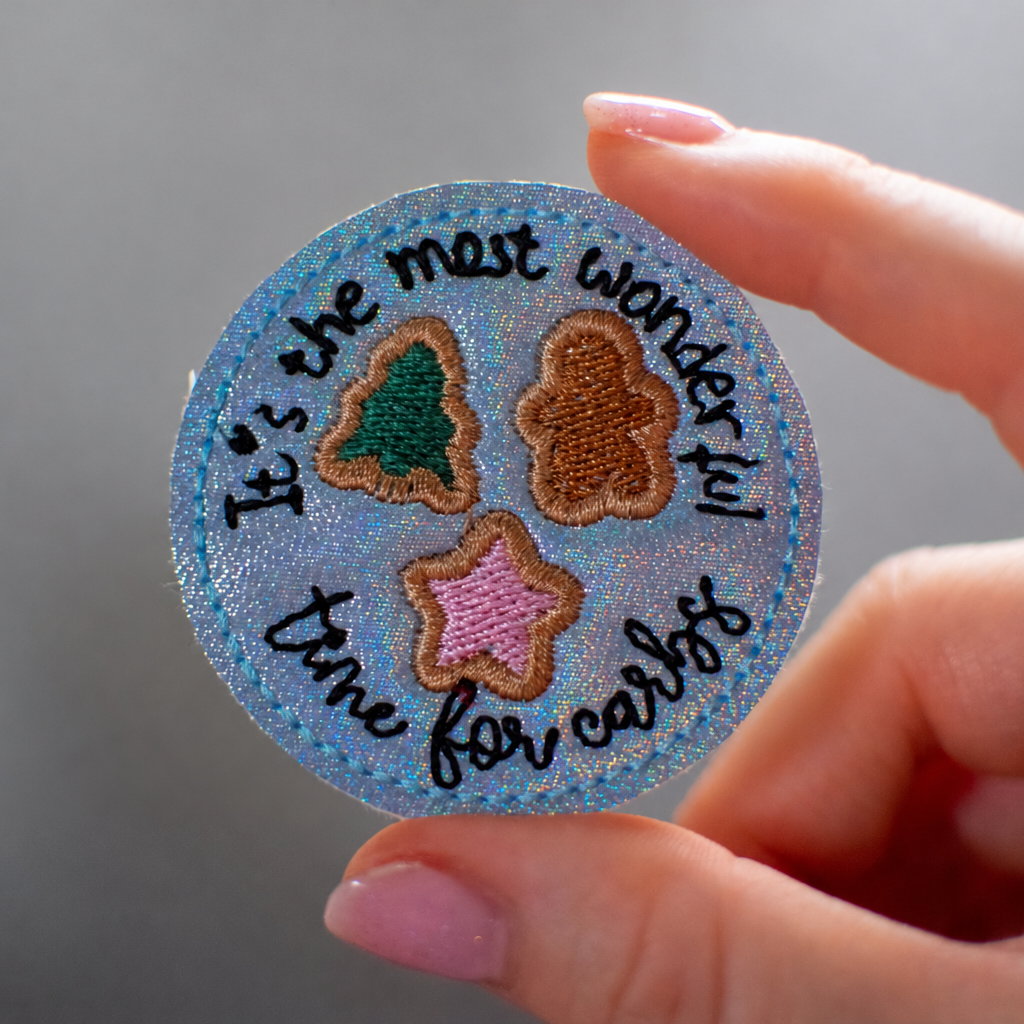 Most Wonderful Time for Carbs Feltie Embroidery Design