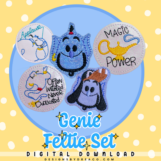 Genie Feltie Embroidery Design Set