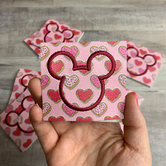 Heart Cookie Mouse Head Feltie