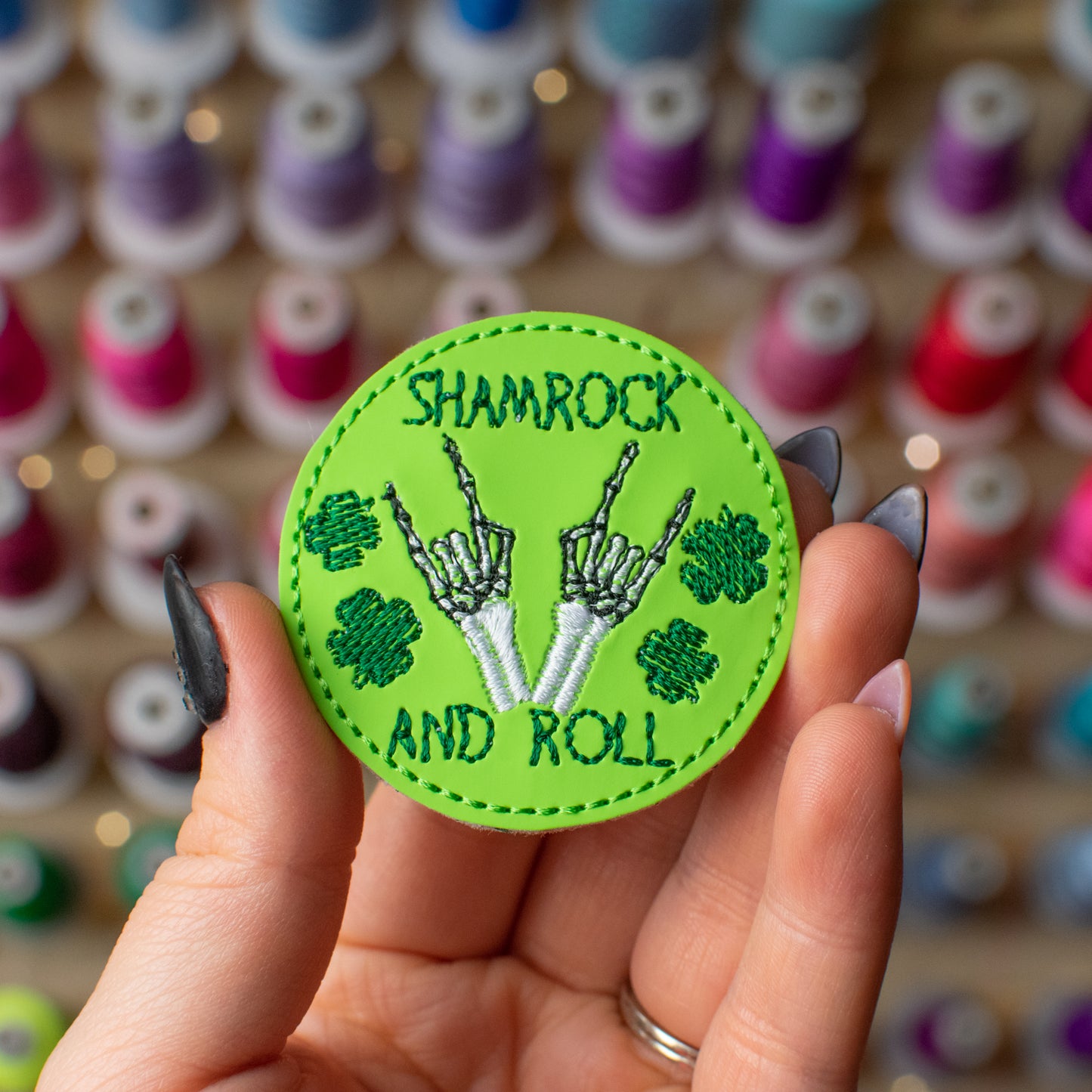 Shamrock and Roll Feltie Embroidery Design