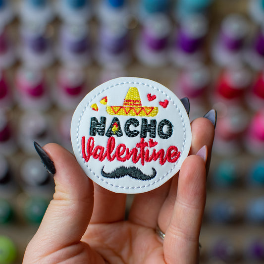 Nacho Valentine Feltie Embroidery Design