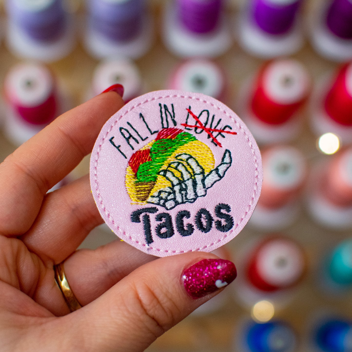 Fall in Tacos Feltie Embroidery Design