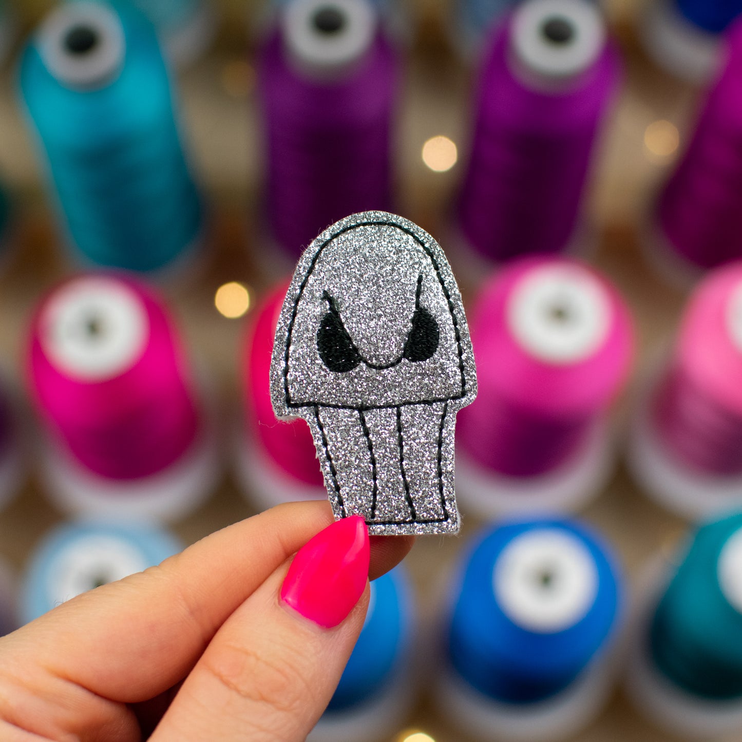 Skull Pin Embroidery Design