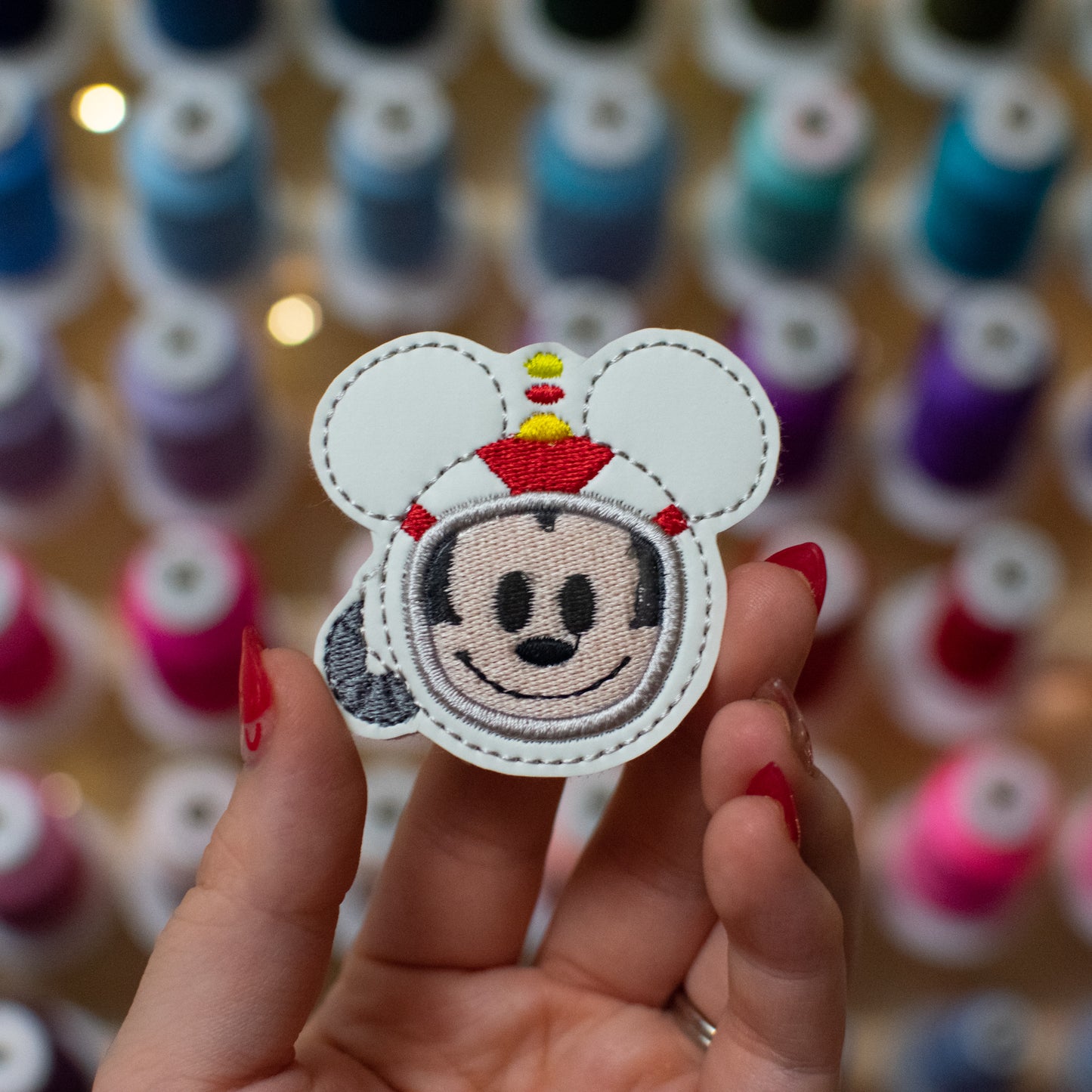 Space Mouse Embroidery Design