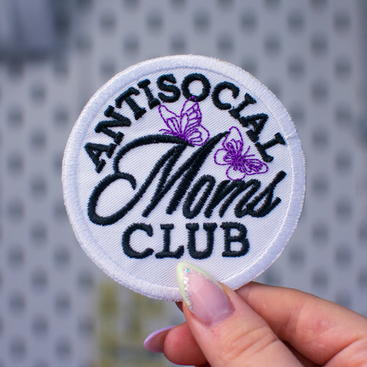 Anti Social Moms Club Embroidery Design Patch Kit