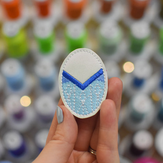 Ice Queen Easter Egg Embroidery Design