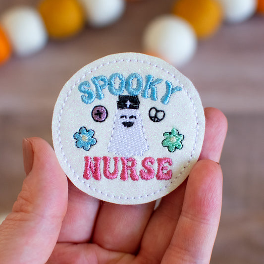 Spooky Ghost Nurse Vinyl Feltie