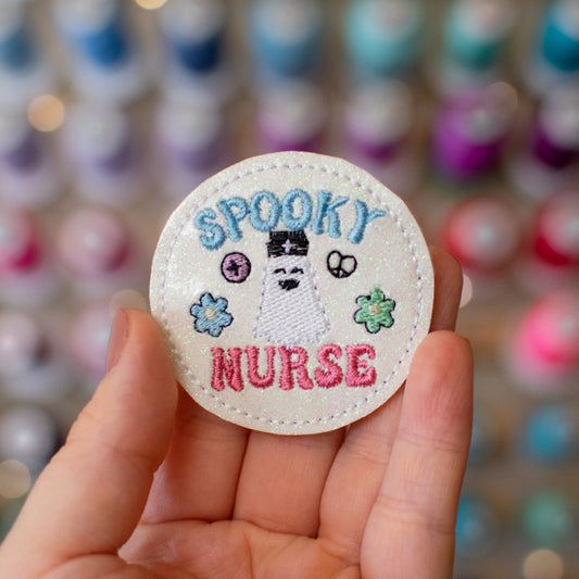 Spooky Nurse Embroidery Design