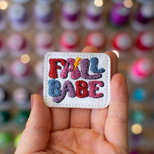 Fall Babe Feltie Embroidery Deisgn Digital Download